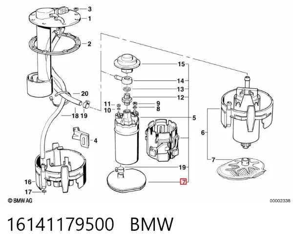 Паливний фільтр 16141179500 BMW