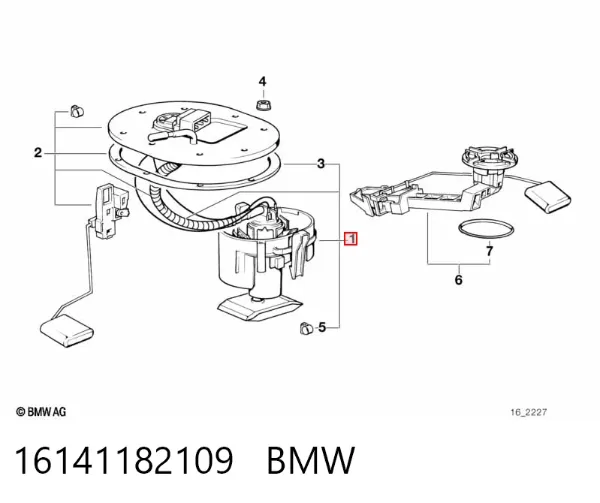 Бензонасос 16141182109 BMW