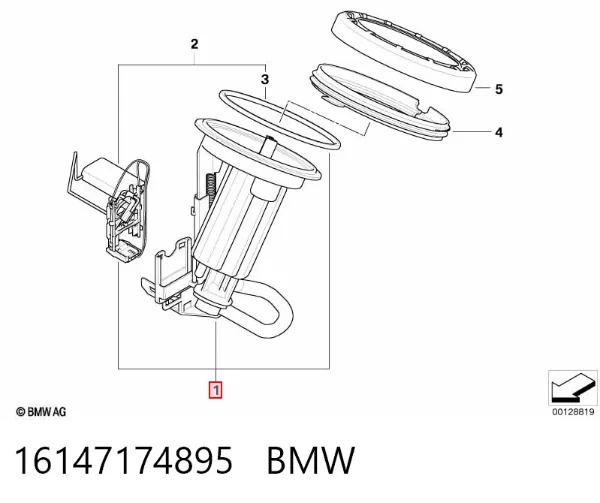 Бензонасос 16147174895 BMW