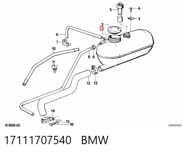 Бачок системи охолодження 17111707540 BMW