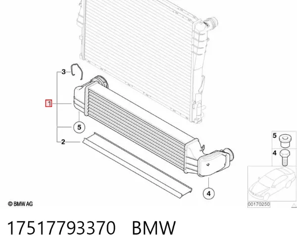 Інтеркулер 17517793370 BMW
