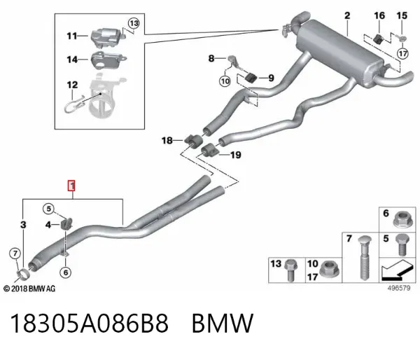  18305A086B8 BMW