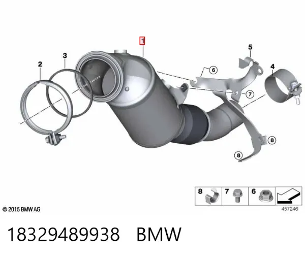 Каталізатор 18329489938 BMW