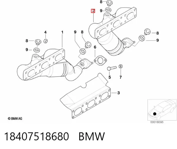Каталізатор 18407518680 BMW