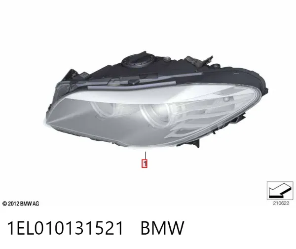 Фара права 1EL010131521 BMW