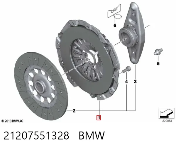 Зчеплення 21207551328 BMW