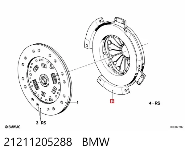 Корзина зчеплення 21211205288 BMW