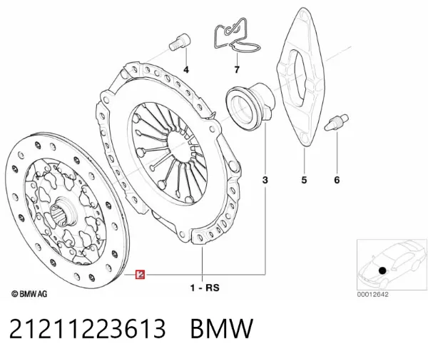 Зчеплення 21211223613 BMW