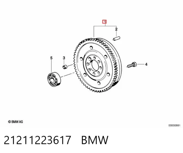 Маховик 21211223617 BMW