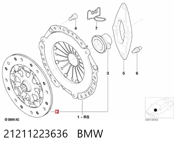Диск зчеплення 21211223636 BMW