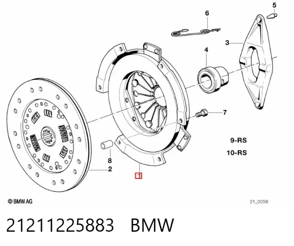 Корзина зчеплення 21211225883 BMW