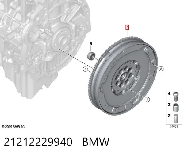 Маховик 21212229940 BMW