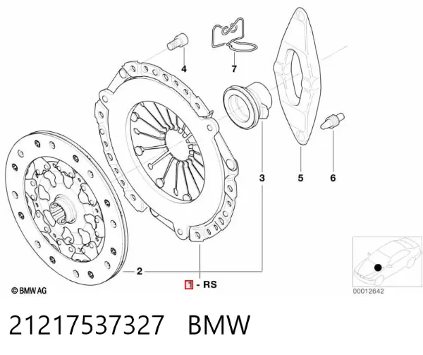 Зчеплення 21217537327 BMW