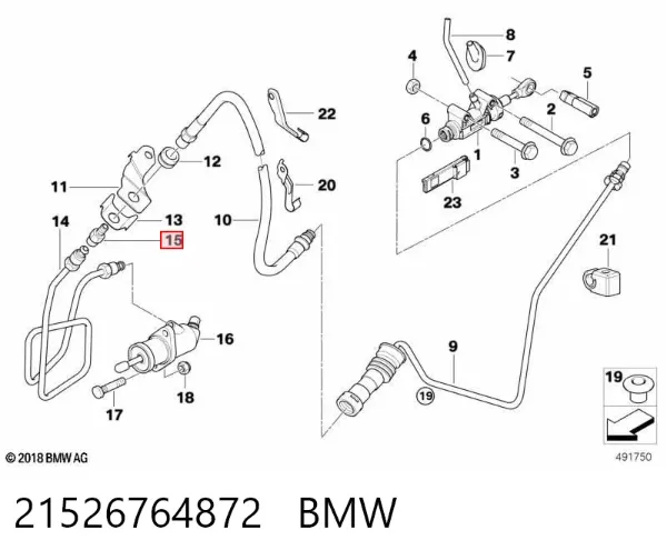  21526764872 BMW