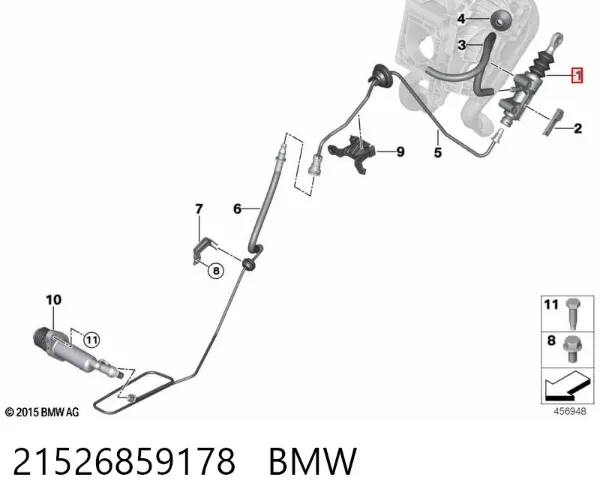 Головний циліндр зчеплення BMW X1 F48