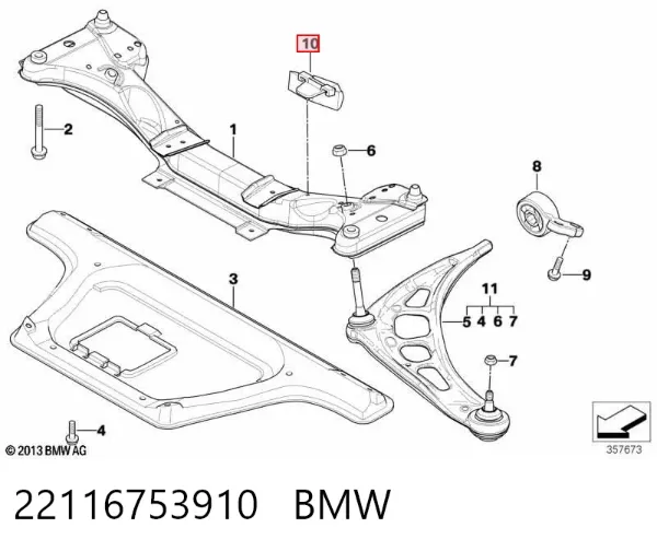  22116753910 BMW