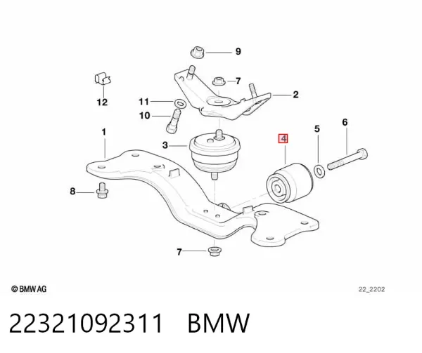 Шків колінвала 22321092311 BMW