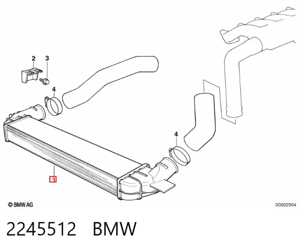 Інтеркулер 2245512 BMW