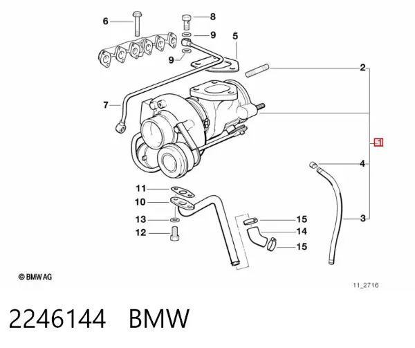 Турбіна 2246144 BMW