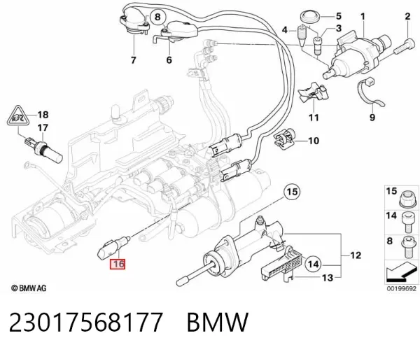 Клапан тиску масла КПП 23017568177 BMW