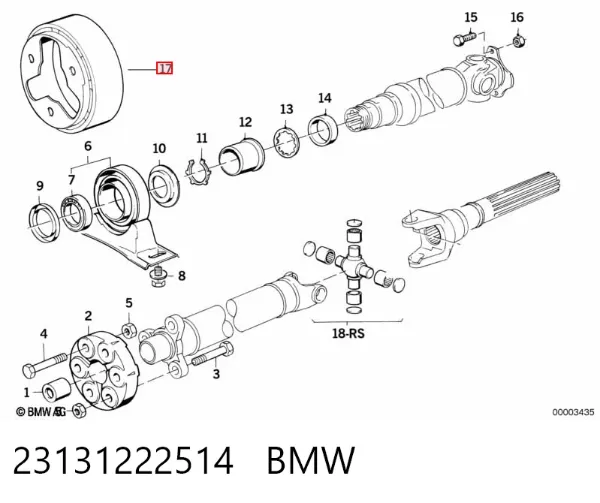  23131222514 BMW