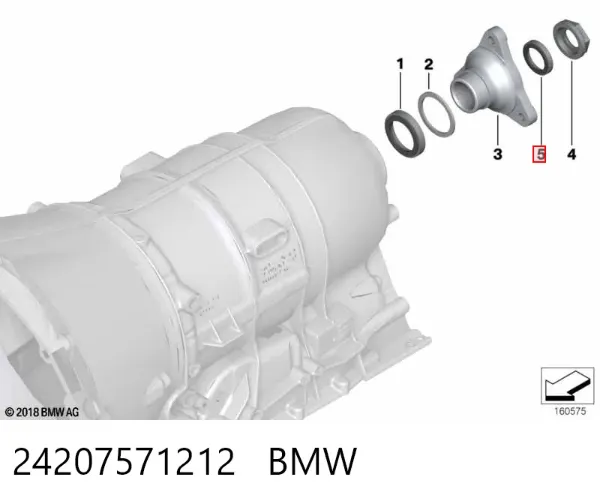Сальник АКПП/КПП, вихідного/вторинного валу B15590 Elring