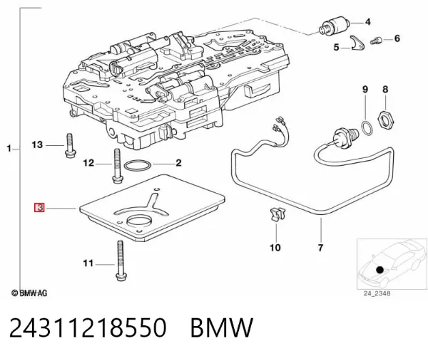 Фільтр АКПП 24311218550 BMW