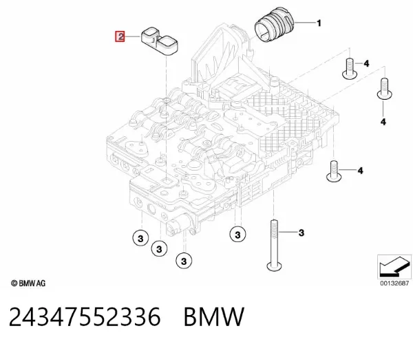 Прокладка гідроблока АКПП 24347552336 BMW