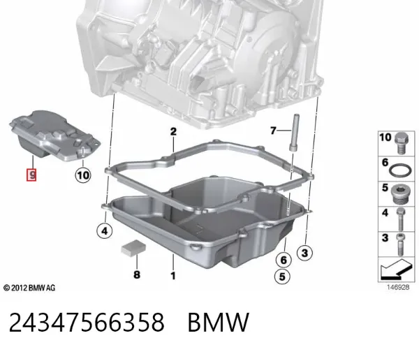 Фільтр АКПП 24347566358 BMW