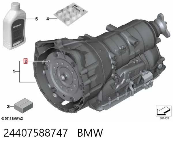 Гідротрансформатор АКПП 24407588747 BMW