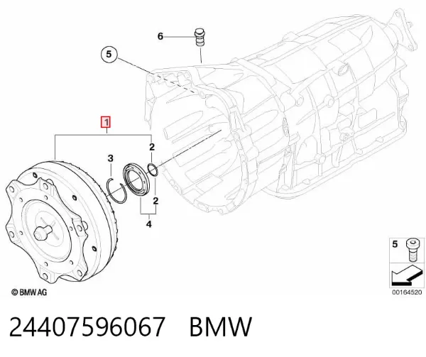Гідротрансформатор АКПП 24407596067 BMW