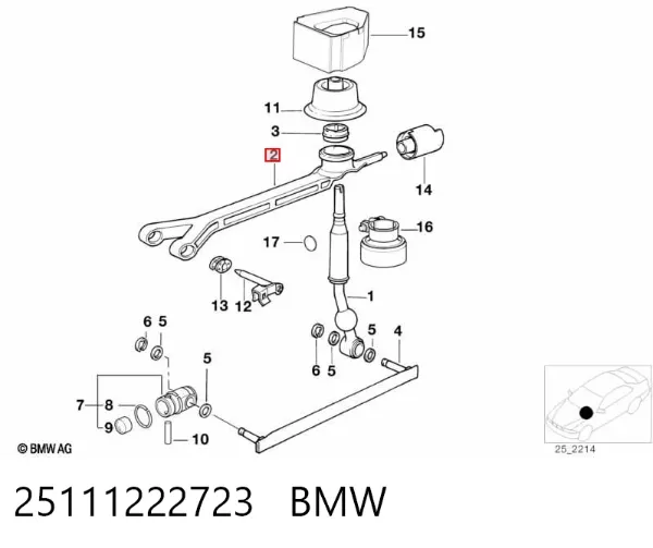 Куліса перемикання передач BMW 5 E39