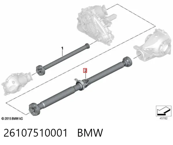 Кардан задній 26107510001 BMW