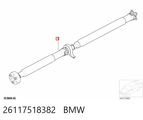 Кардан задній 26117518382 BMW