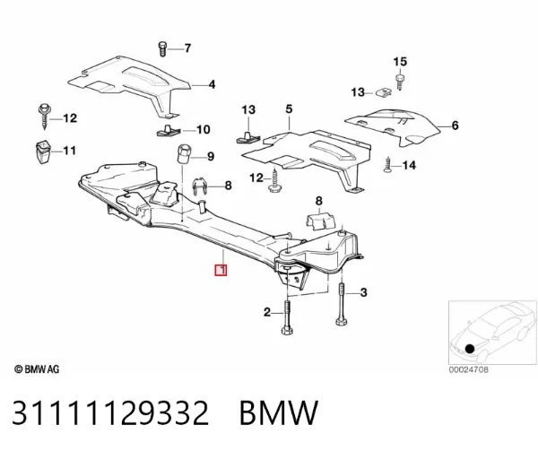 Підрамник передній BMW 5 E34