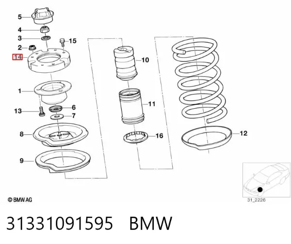  31331091595 BMW
