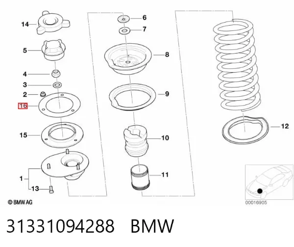Кільце форсунки 31331094288 BMW