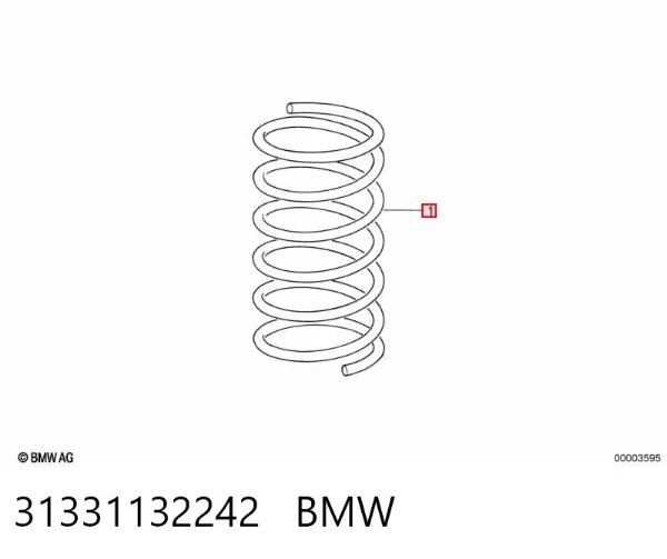 Пружина передня 31331132242 BMW