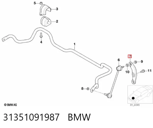  31351091987 BMW