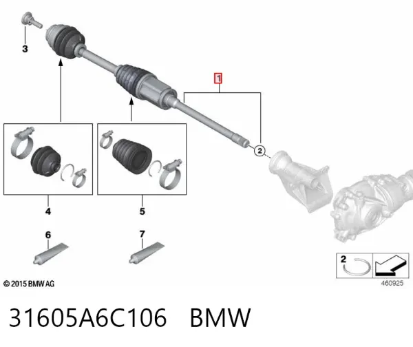  31605A6C106 BMW