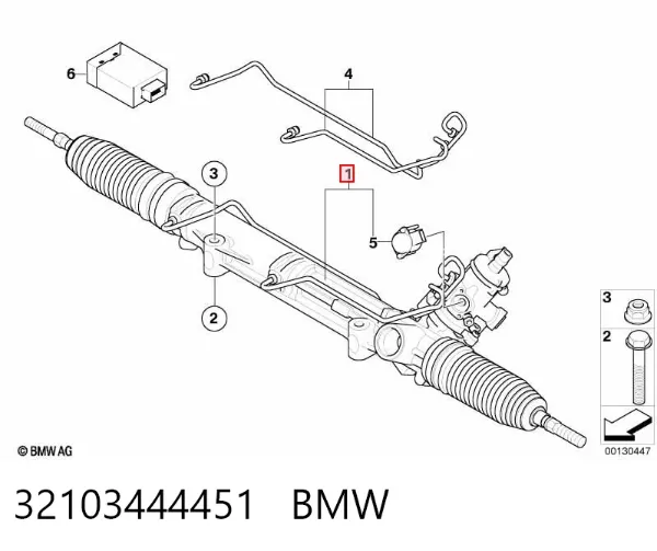 Рульова рейка 32103444451 BMW