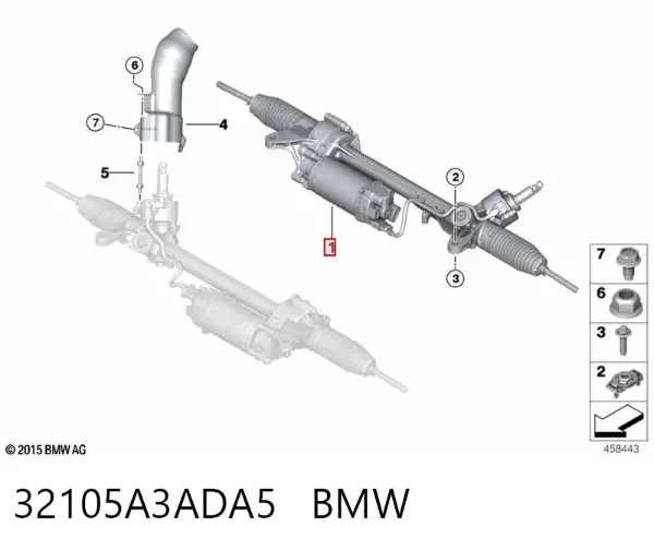 Рульова рейка 32105A3ADA5 BMW