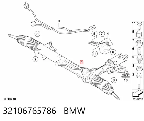 Рульова рейка 32106765786 BMW