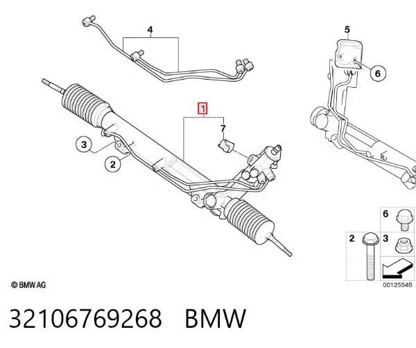 Рульова рейка 32106769268 BMW