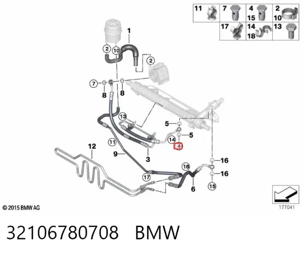 Рульова рейка 32106780708 BMW