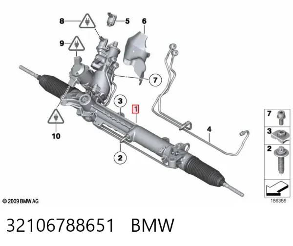 Рульова рейка 32106788651 BMW