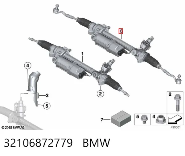 Рульова рейка 32106872779 BMW