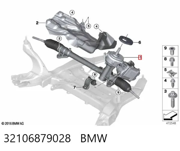 Рульова рейка 32106879028 BMW
