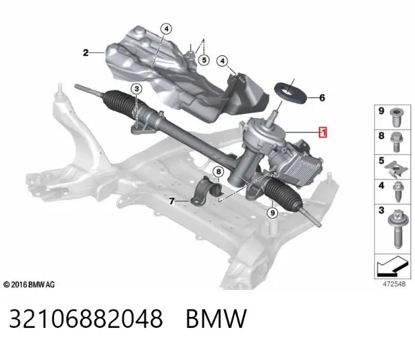 Рульова рейка 32106882048 BMW