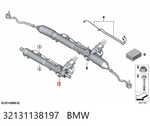 Рульова рейка 32131138197 BMW